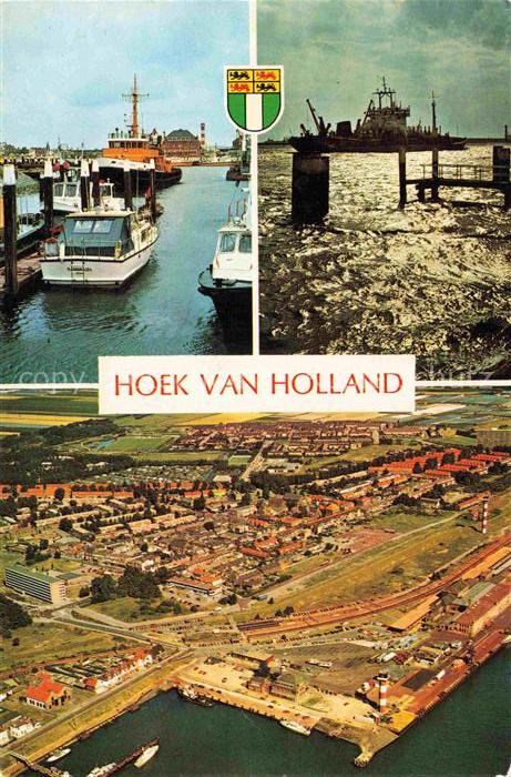 Hoek van Holland Den Haag La Haye NL Hafen Kanal Boote Schiff Luftbild Leuchttur