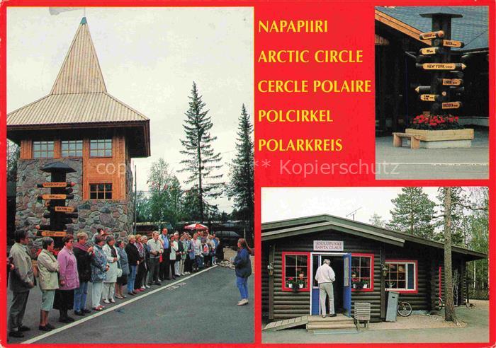 Napapiiri Rovaniemi Lapland Suomi Napapiiri Arctic-Circle Polarkreis Joulupukki