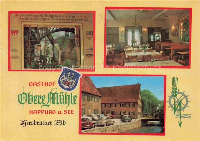 Happurg am See Nuernberger Land Bayern Gasthof-Obere-Muehle Muehlgebaeude Hersb
