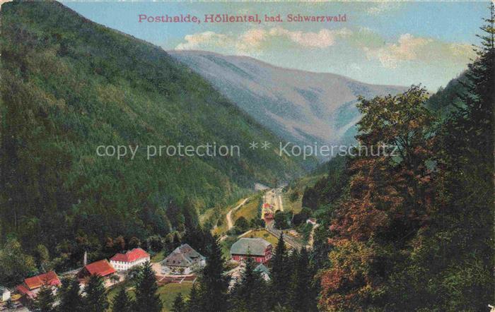 Posthalde Hoellental Breitnau Hochschwarzwald BW Hoellental Schwarzwald Tal Haeu