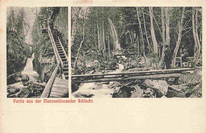 Menzenschwand Sankt Blasien BW Menzenschwander-Schlucht Wasserfall Treppe Bach B