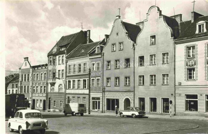 OLSZTYN Allenstein PL Rynek Kamieniczki Marktplatz Giebelhaeuser Strassenszene A