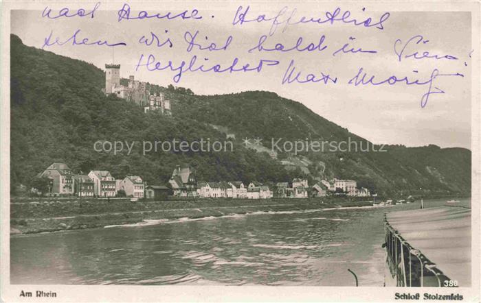 Stolzenfels (Schloss) Koblenz Rhein Rheinland-Pfalz Schloss-Stolzenfels Rhein Or