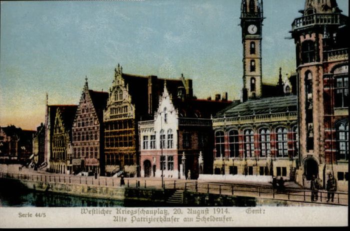 Gent Gand Flandre Gent Patrizierhaus Scheldenufer