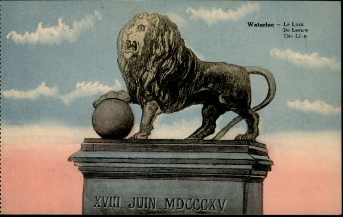 WATERLOO  Bruessel Brussels BRUXELLES Waterloo Lion