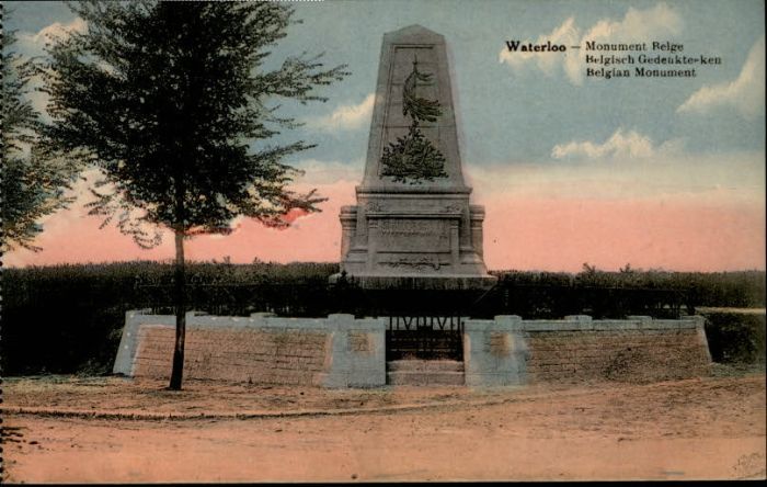 WATERLOO  Bruessel Brussels BRUXELLES Waterloo Monument Belge Belgisch Gedent