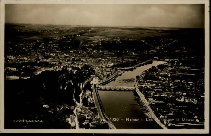 Namur Wallonie Namur Fliegeraufnahme