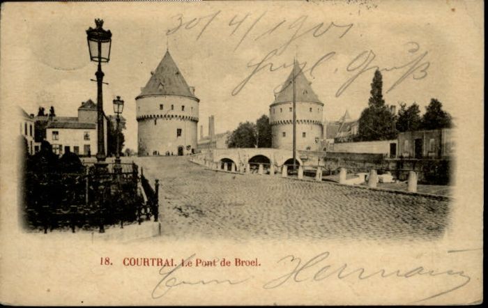 Courtrai KORTRIJK Flandre Belgie Courtrai Pont de Broel