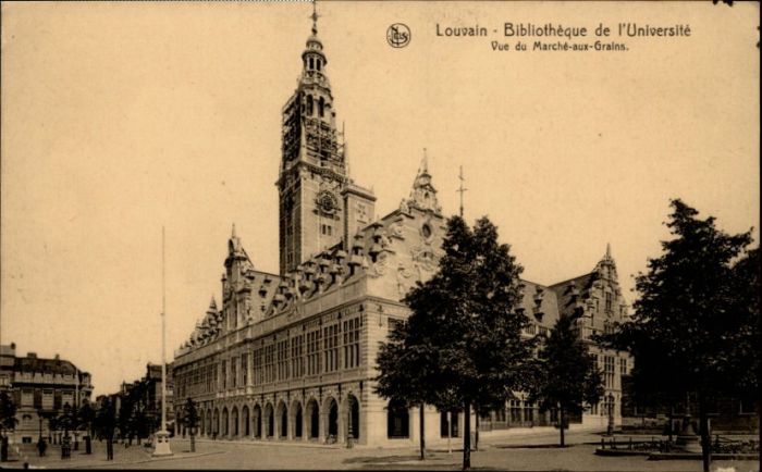 Louvain Flandre Louvain Bibliotheque Universite Marche-aux-Grains