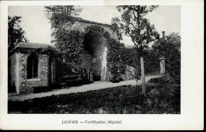 Louvain Flandre Louvain Fortification Hopital