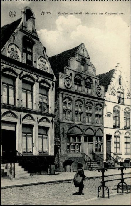 Ypern Ypres Ypres Marche betail Maisons Corporations