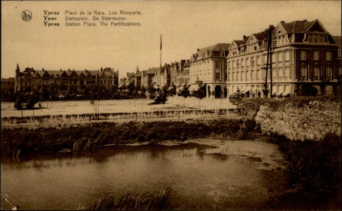 Ypern Ypres Ypres Yper Place Gare Remparts