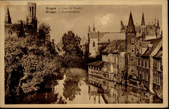 Bruges BRUGGE Belgie Bruges Brugge Quai Rosaire Rozenhaedkaai