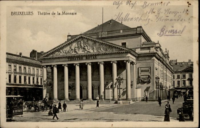 Bruxelles Bruessel Theatre Monnaie