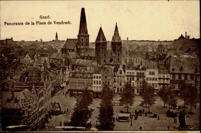 Gand Belgien Gand Place de Vendredi