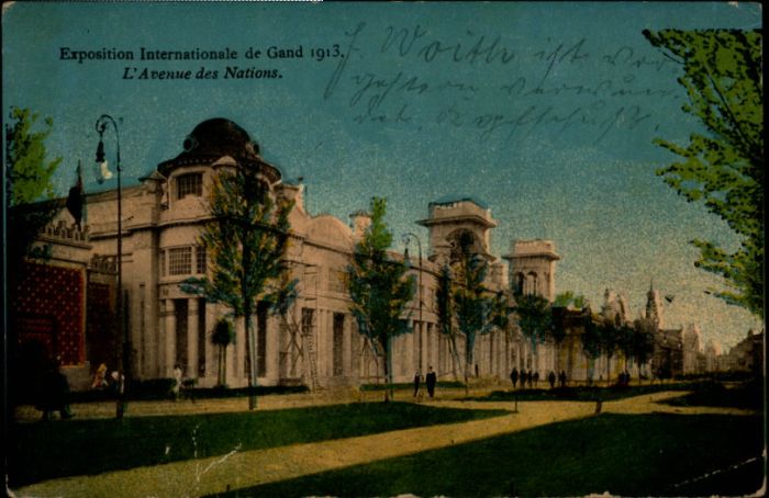 Gand Belgien Gand Exposition Internationale Avenue des Nations