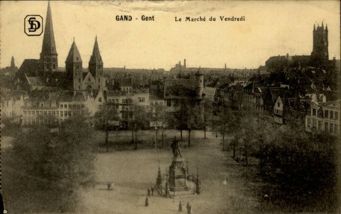 Gand Belgien Gand Gent Marche Vendredi