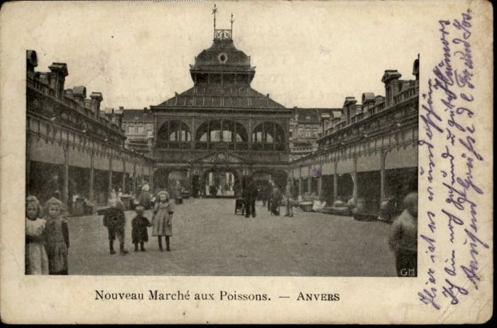 Anvers Antwerpen Anvers Marche Poissons