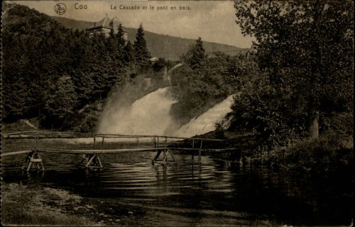 Coo Stavelot Cascade Pont bois