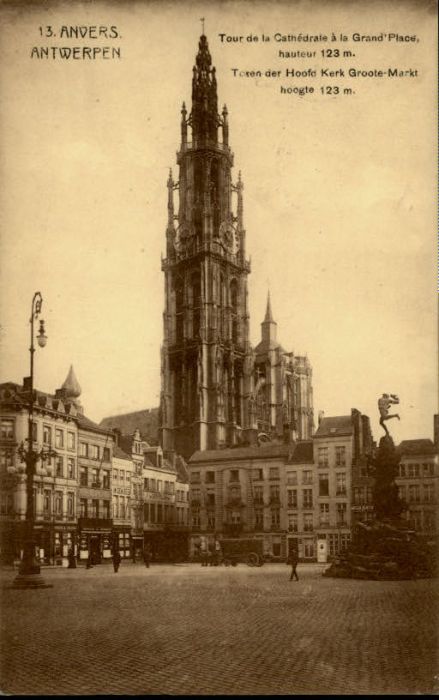 Anvers Antwerpen Tour Cathedrale Grand Place