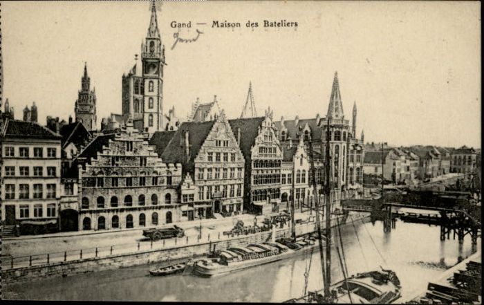 Gand Belgien Gand Maison des Bateliers