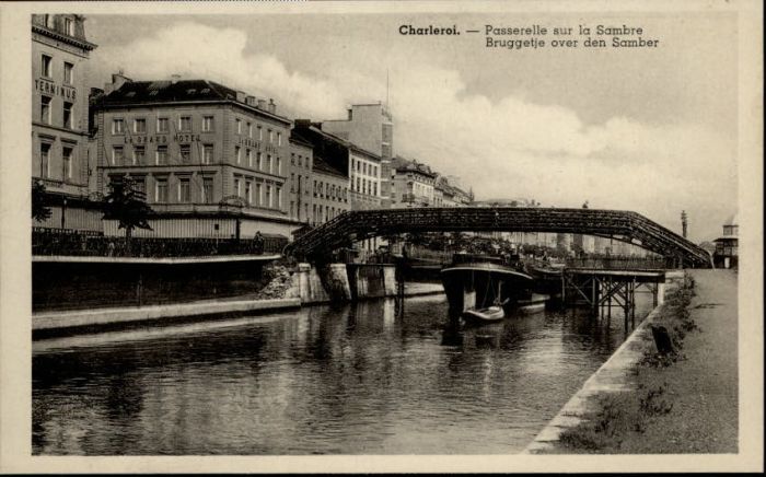 Charleroi Wallonie Charleroi Passerelle Sambre Bruggetje
