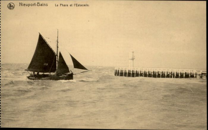 NIEUPORT Nieuwpoort West-Vlaanderen Belgie Nieuport Phare Estacade