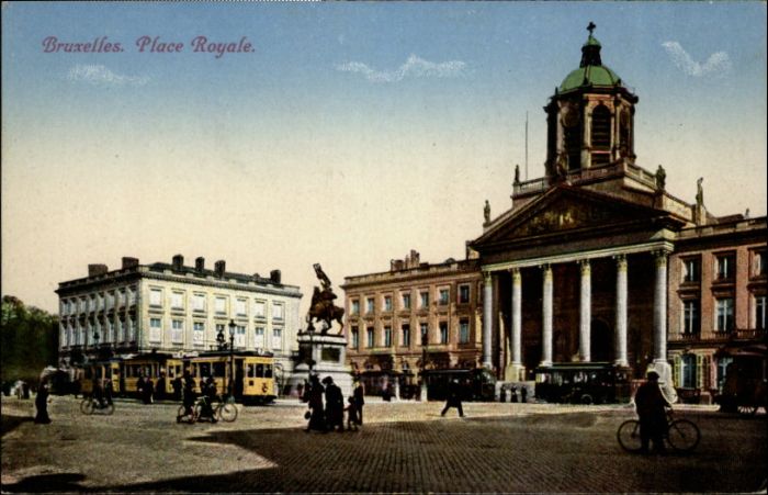 Bruxelles Bruessel Place Royale Strassenbahn