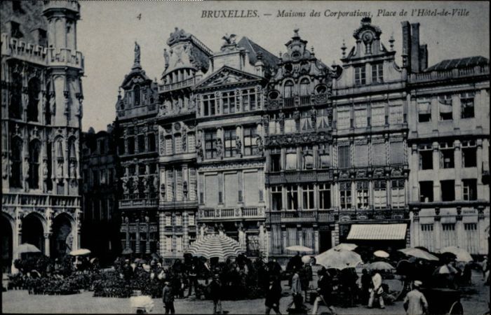 Bruxelles Bruessel Maison Corporations Place Hotel de Ville