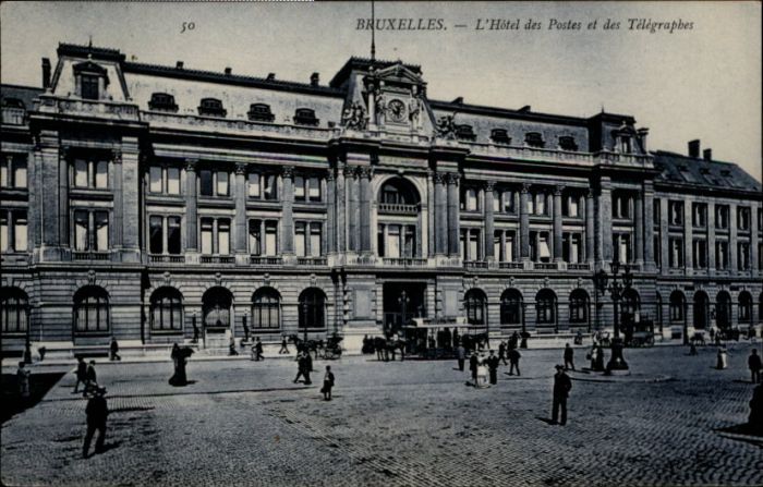 Bruxelles Bruessel Telegraphes Hotel Postes