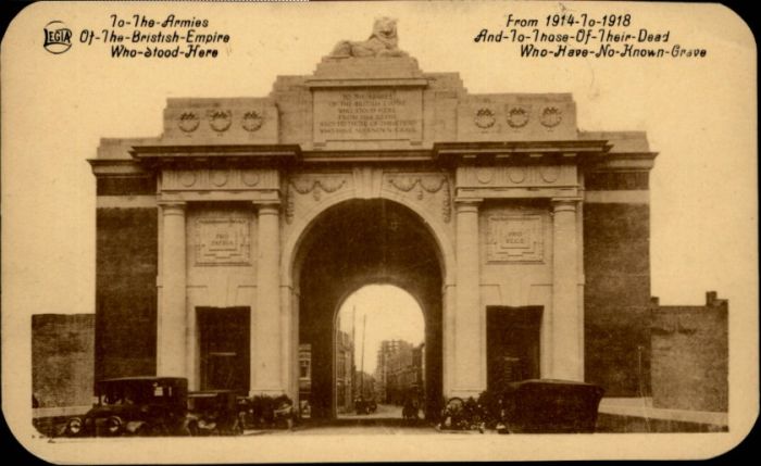 Ypern Ypres Menenpoort Ehrenbogen