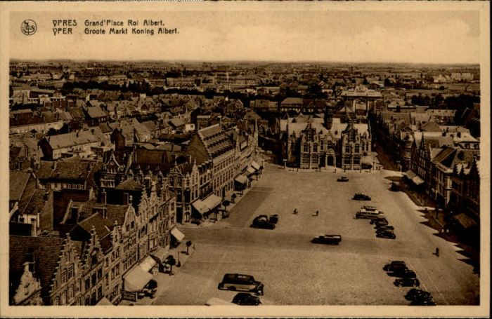 Ypern Ypres Ypres Yper Groote Markt Koning Albert Grand Place Roi Albert