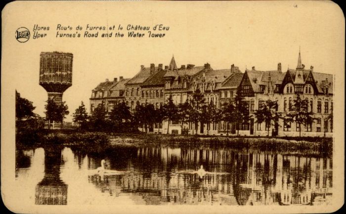 Ypern Ypres Ypres Yper Chateau Eau Route Furres Water Tower