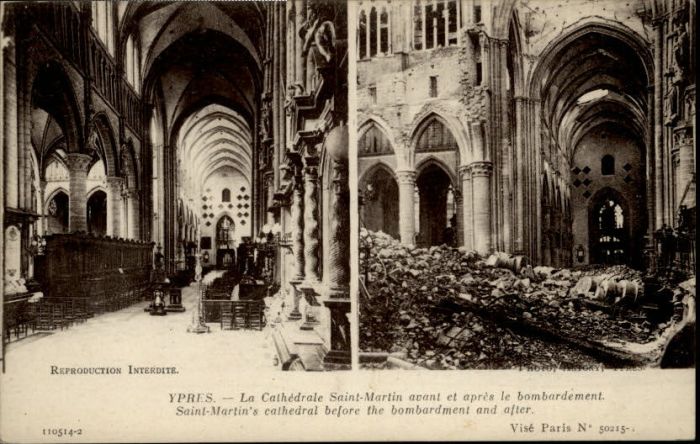 Ypern Ypres Ypres Cathedrale Saint Martin