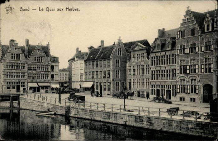 Gand Belgien Gand Quai Herbes