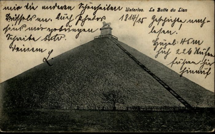 WATERLOO  Bruessel Brussels BRUXELLES Waterloo Butte Lion