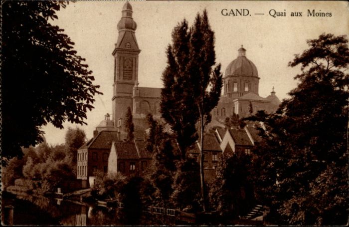 Gand Belgien Gand Quai Moines
