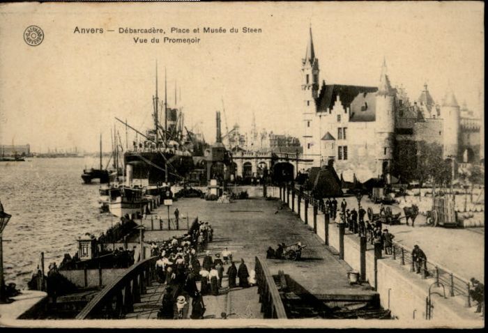 Anvers Antwerpen Anvers Debarcadere Place Musee Stehen