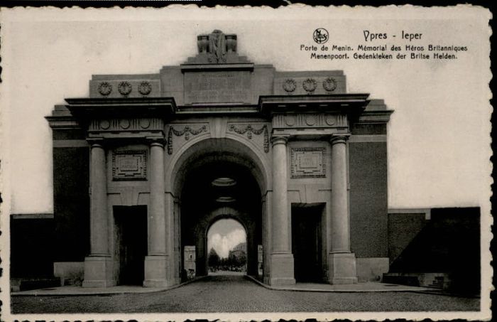 Ypern Ypres Ypres Leper Porte Menin