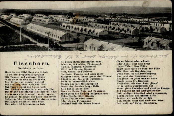 Elsenborn Gedicht Truppenuebungsplatz