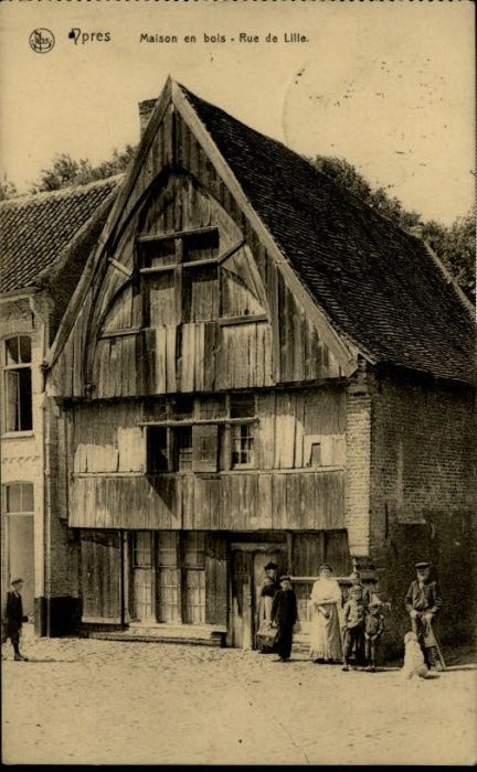 Ypern Ypres Ypres Maison bois Rue de Lille