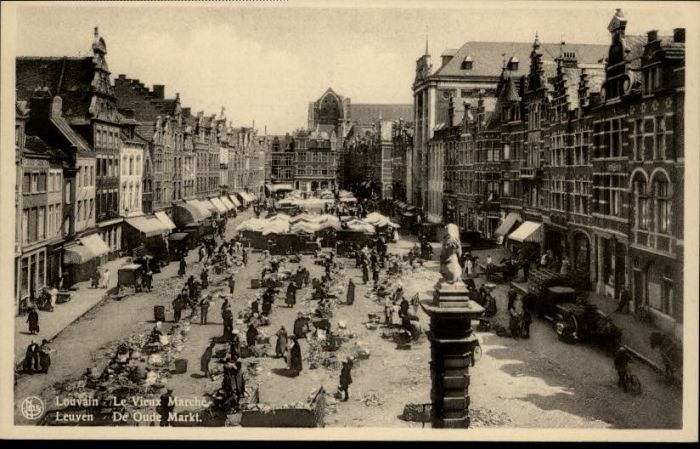 Louvain Flandre Louvain Leuven Marche Markt
