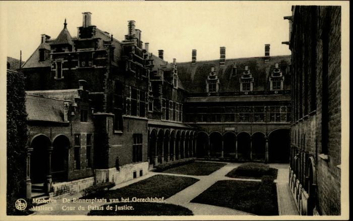 Mechelen Malines Binnenplaats Gerechtshof Cour Palais Ju