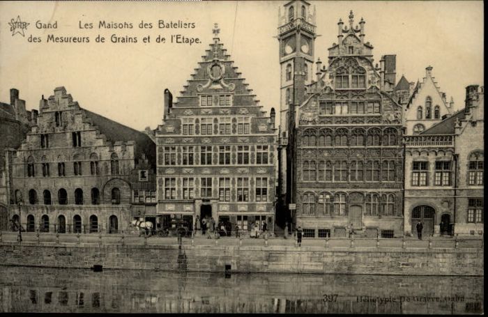 Gand Belgien Gand Maison Bateliers