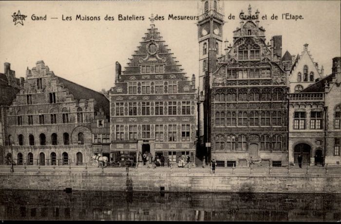 Gand Belgien Gand Maison Bateliers