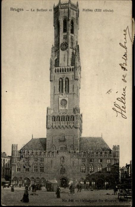 Bruges BRUGGE Belgie Bruges Beffroi Halles