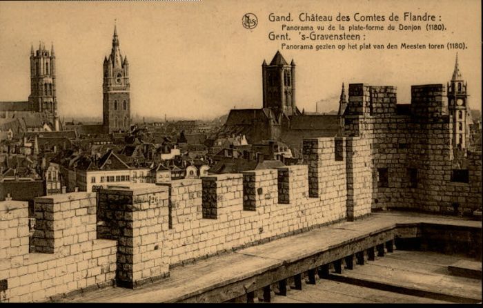 Gand Belgien Gand Chateau Comtes Flandre