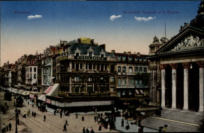 Bruxelles Bruessel Boulevard Anspach Bourse