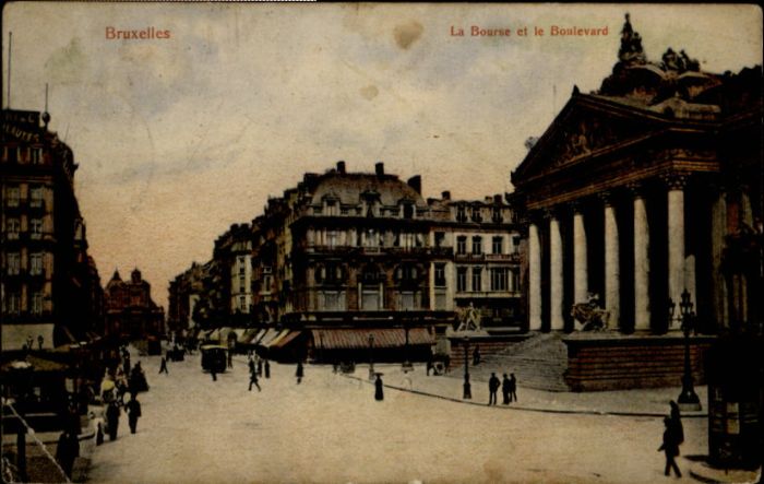 Bruxelles Bruessel Bourse Boulevard