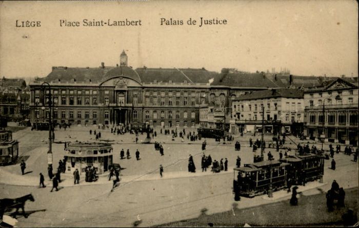 Liege Luettich Liege Place Saint-Lambert Palais Justice Strassenbahn
